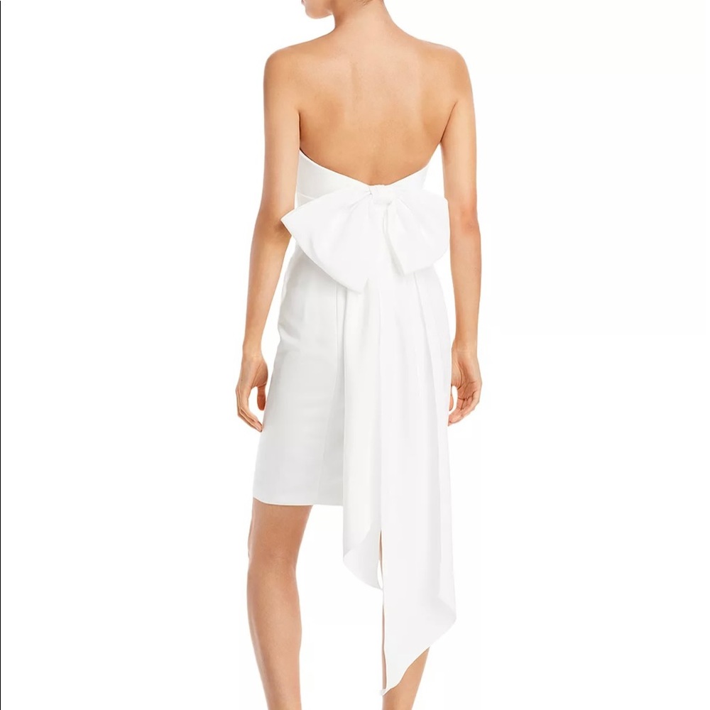 Amsale Bow Back Dress